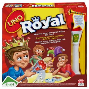 CGH10 Mattel UNO Royal Spiel Gesellschaftsspiel Kinder Kartenspiel Krone