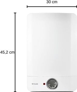 Clage druckfester Übertisch-Speicher S 10-O 10 Ltr. Übertischgerät Warmwasserspeicher Boiler