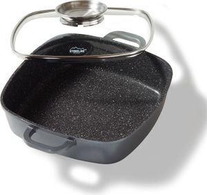 STONELINE® Servierpfanne Eckig 28 cm | mit Deckel