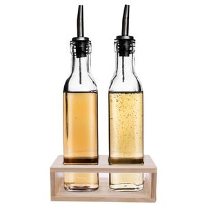 ORION Essig und Öl Spender Set Flasche 2 Stück Set Ölflasche und Halterung