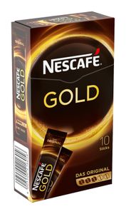 Nestlé Nescafe Gold löslicher Kaffee 10 Sticks 20 g