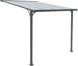 HOME DELUXE - Vordach Haustür CUBIS - Größe: Large - 291 x 150 x 258 cm - Anthrazit, Gestell: Aluminium, inkl. Polycarbonat Platten I Hautürvordach Pultdach Glasvordach HOME DELUXE - Vordach Haustür CUBIS - Größe: Large - 291 x 150 x 258 cm - Anthrazit, Gestell: Aluminium, inkl. Polycarbonat Platten I Hautürvordach Pultdach Glasvordach
