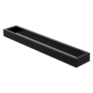 ML-Design držiak na uteráky bez vŕtania, 40 cm, čierny, z ocele
