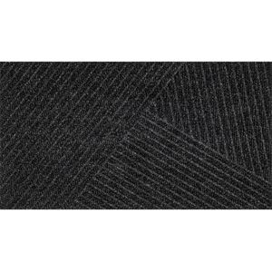 Wash+Dry Fußmatte Dune Stripes dark grey 45 x 75 aus recycelten Rohstoffen