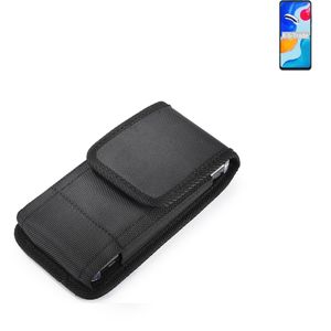 Holster Gürteltasche kompatibel mit Xiaomi Redmi Note 11S Global Holster Gürtel Tasche wasserabweisend Handy Hülle Schutz Hülle Outdoor schwarz