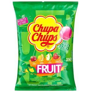 Chupa Chups Fruit 250 torebek uzupełniających lizaki owocowe smaki 3000g