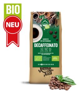 Decaffeinato Kaffeebohnen 250g | La Natura Lifestyle| Langzeitröstung | ganze Bohne  | Koffeinfrei | Decaf Blend