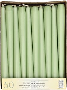 STARPAK Leuchterkerzen 22 mm jadegrün 50er Pack