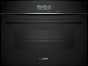 Siemens CB774G1B1, iQ700, Einbau-Kompaktbackofen, 60 x 45 cm, Schwarz, Edelstahl
