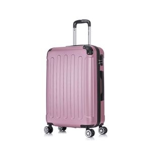 Flexot® F-2045 Koffer Reisekoffer Hartschale Hardcase Doppeltragegriff mit Zahlenschloss Gr. L Farbe Rosa
