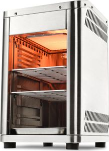 TAINO Design Oberhitzegrill Gas Steakgrill 800 Grad Hochleistungsgrill Edelstahl Silber