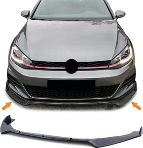 Frontspoilerlippe Spoilerlippe Schwarz für VW Golf 7 GTI Limousine 12-21