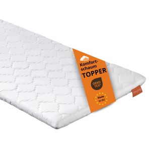 orthopädischer Komfortschaum Topper, 140 x 200 cm, für alle Matratzen und Betten, sleepling