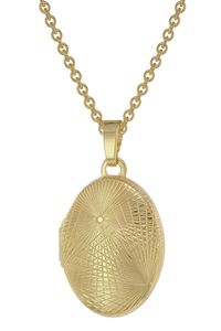 trendor 75984 Medaillon 333 Gold (8 Karat) + vergoldete Silber-Halskette, 42 cm