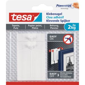 gwóźdź samoprzylepny tesa Powerstrips do tapet i tynku 2,0 kg 2 gwoździe + 6 pasków