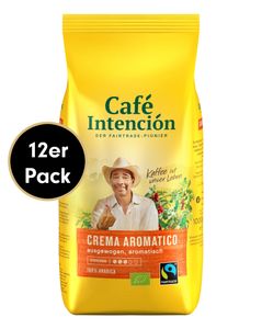 Kaffee-Sparpaket CREMA AROMATICO von Café Intención, 12x1000g Bohnen