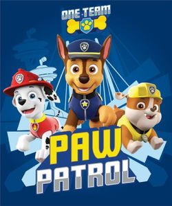 PAW Patrol - Kuschelige Decke Fleecedecke, 100x140 blau