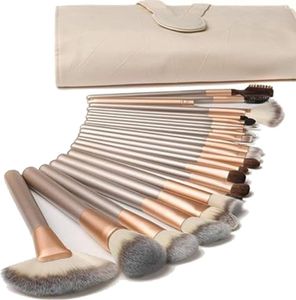 OKWISH Make Up Pinsel Set 18 Stück Professionelle Kosmetik Make-Up Pinsel Werkzeuge Kosmetik Make Up Pinsel Set mit Reisetasche, Schminkpinsel Set