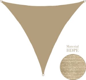 Sonnensegel 3m dreieckig - sand - sand