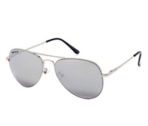 Pilotenbrille Fliegerbrille - Ultraschmale Bügel - Federleicht, UV-Schutz - für Damen und Herren, Modell wählen:Silber