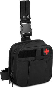 FNCF Taktisch Beintasche Wasserdicht Notfalltasche Erste Hilfe Tasche Militär Hüfttasche für Outdoor Wandern Trekking Reisen Airsoft