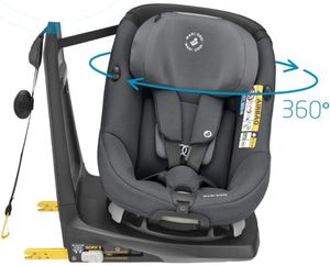 Maxi Cosi Axissfix Authentic Graphite drehbarer Reboarder Kindersitz