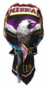 Bandana Adler Cap American Eagle, Kopftuch mit USA Adler, Bandana Headscarf with Skulls, Pañuelo pañuelo Con Calaveras, Foulard Bandana Avec des crânes