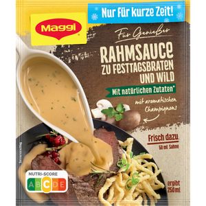 Maggi für Genießer Saucen Rahmsauce zu Festtagsbraten und Wild 25g