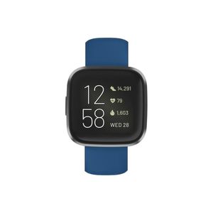Silikon-Wechselarmband für Fitbit Versa2/Versa/Versa Lite, blau, universal