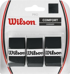 Wilson WRZ4014BK, Omotávka, Badminton, Tenis, Čierna, Jednofarebné, 0,6 mm, 3 kusov