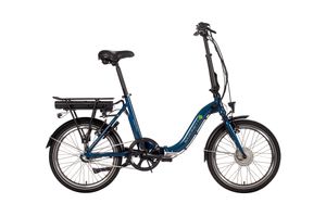 E-Bike SAXONETTE Compact Plus S Unisex Erwachsene Faltrad - blau matt