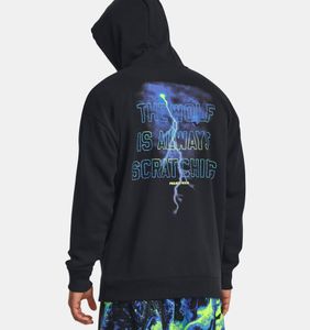 Under Armour Pjt Rock Hwt Terry Hd - black, Größe:L
