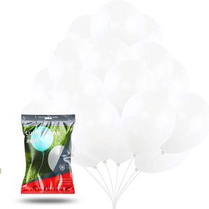100x Balónky Ø 35 cm Balónky Balónky Balónky Bílé bílé latexové balónky pro helium a vzduch - dekorace Svatební svatební dekorace (bílá)