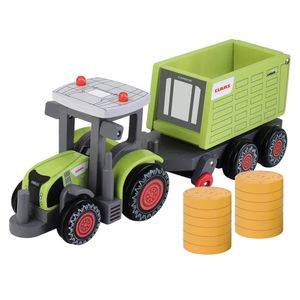 CLAAS Spielzeug-Traktor mit Anhänger Axion 870+ Cargos 9500 35 cm