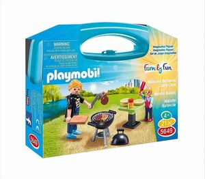 PLAYMOBIL FamilyFun Backyard Barbecue Carry Case, Kunststoff, Mehrfarbig