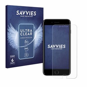 6x Savvies Schutzfolie für Apple iPhone 7 Plus / 8 Plus Folie Klar
