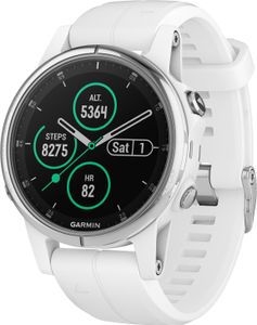 Garmin 010-01987-01 Fenix 5S Plus Sapphire Weiß