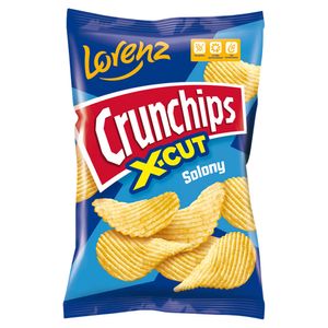 Crunchips X-Cut Solone chipsy ziemniaczane 140 G