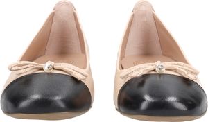 Unisa Ballerina BELLE, Glattleder, Beige, Damen