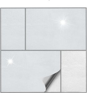 Fliesenaufkleber  Für Bad, Küche etc Transparent 00 glänzend 15 x 20 cm 100 Stück