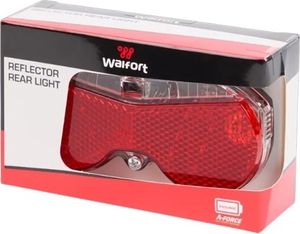 Walfort Rücklicht LED Fahrrad Licht  Reflektor Batterie Gepäckträger Rückleuchte.