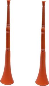 Vuvuzela Orange Horn 63 cm lang Orange Fußball EM - WM Horn - 2 Stück