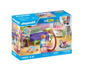 MyLife 71609 Spálňa s detským kútikom a dvoma figúrkami, vyrobená z viac ako 80 % z recyklovaných a biologických materiálov, detailná hračka pre deti od 4 rokov