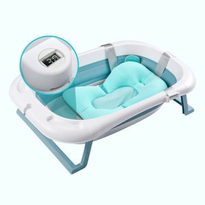 wuuhoo I Baby-Badewanne Samy Faltbar Ergonomisch Klappbar I mit Thermometer I Neugeborene und Babys