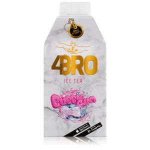 4BRO Ice Tea Eistee Bubble Gum 500ml - Erfrischungsgetränk (1er Pack)