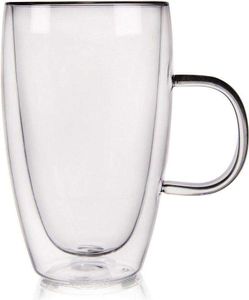 ORION Teeglas Kaffeeglas Doppelwandig Gläser Thermoglas für Kaffee Tee 430 ml