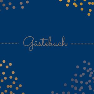 Gästebuch schön gestaltet - 1000 Seiten - quadratisch 21 x 21 cm - weißes Papier 90g/m² -Papier