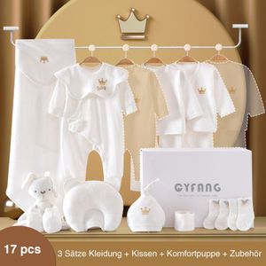 Babybodys Baby Set Neugeborene aus 100% Baumwolle Unisex-Kleidung 17-teiliges 3-6-Monats-Baby-Geschenkset
