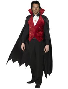 Halloween Herren Kostüm Vampir Graf Dracula Horror Karneval Größe M
