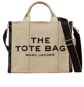 Marc Jacobs Beige the Traveler Medium Canvas Tote Bag Schulter Hand Crossbody
